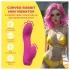 Loveline - böjd kaninformad minivibrator (rosa)