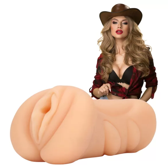 S-Line Cowgirl - realistisk konstgjord vagina (hudfärgad)