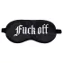 Ouch! - Satängögonmask med texten ”Fuck Off” (svart)