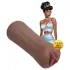 XKIN Beauty Queen Lulu - realistisk onanidocka/fickfitta (mörk natur)