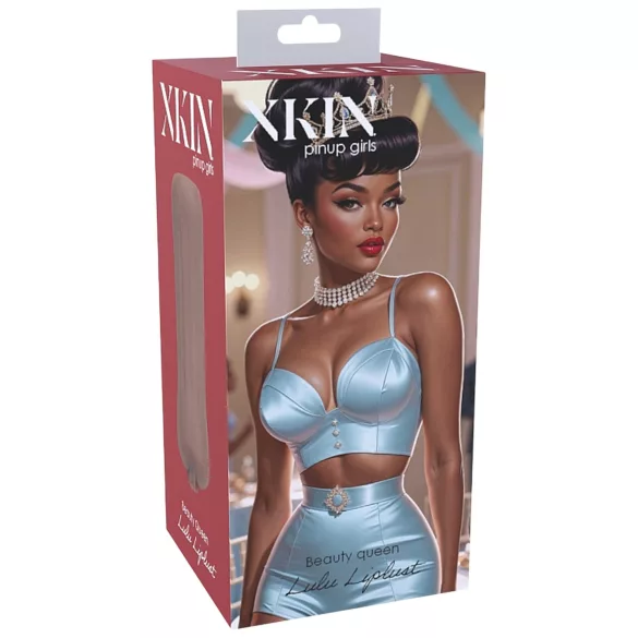 XKIN Beauty Queen Lulu - realistisk onanidocka/fickfitta (mörk natur)