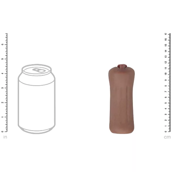 XKIN Beauty Queen Lulu - realistisk onanidocka/fickfitta (mörk natur)