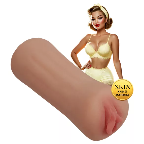 XKIN Party Slut Bettie - realistisk konstgjord vagina‑masturbator (naturell)