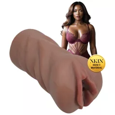   XKIN Next Door Amani - realistisk onanidocka vagina (mörk natur)