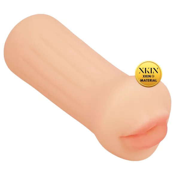 XKIN - verklighetstrogen konstgjord mun‑masturbator - S (naturlig)