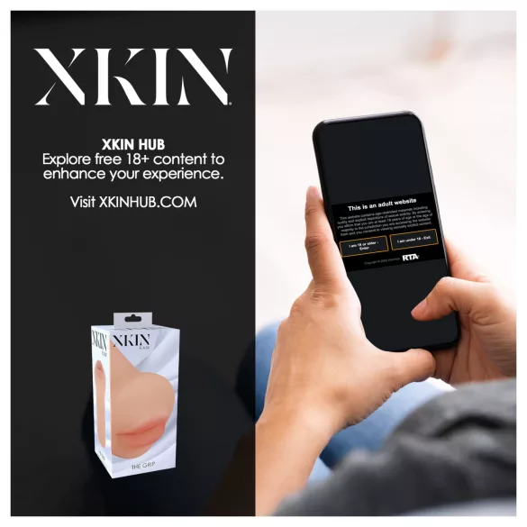 XKIN - verklighetstrogen konstgjord mun‑masturbator - S (naturlig)