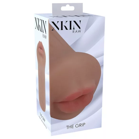 XKIN - konstgjord mun onaniprodukt - S (mörk natur)