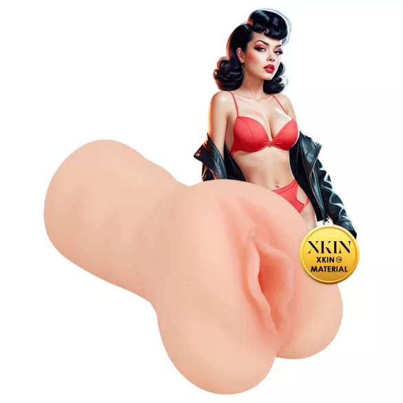 XKIN Greaser Girl Misty - realistisk lösvagina masturbator (naturfärg)