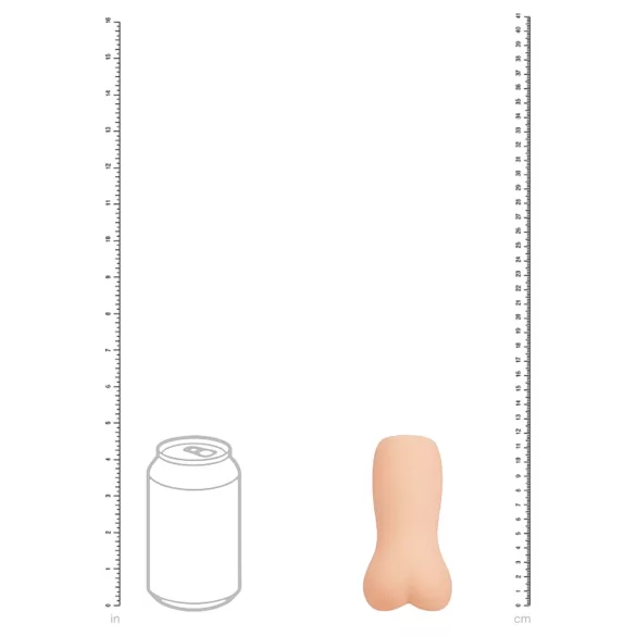 XKIN - verklighetstrogen konstgjord rumpmasturbator - M (naturell)