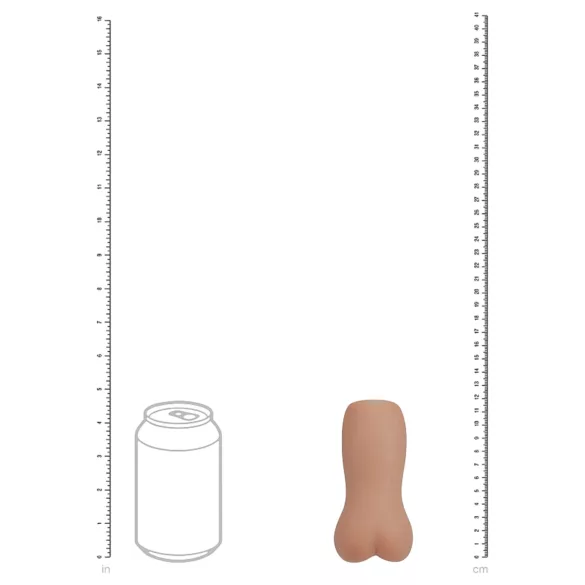 XKIN - realistisk konstgjord rumpmasturbator - M (mörk naturfärg)