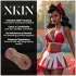 XKIN Cheerleader Cherry - realistisk onanihjälpmedel i form av en vagina (mörk naturfärg)
