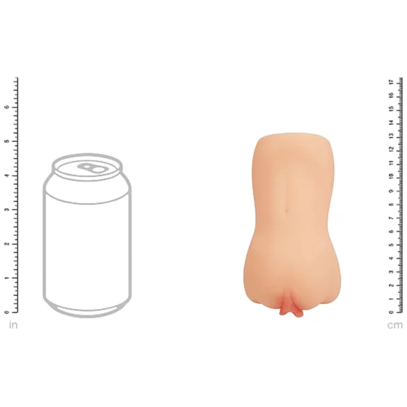 XKIN Amber Blowfiled - realistisk konstgjord vagina‑masturbator (naturfärg)