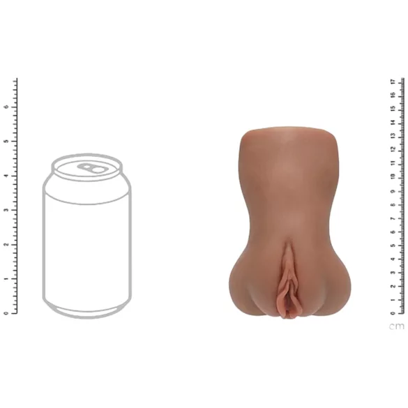 XKIN - naturtrogen konstgjord vagina - L (mörk natur)