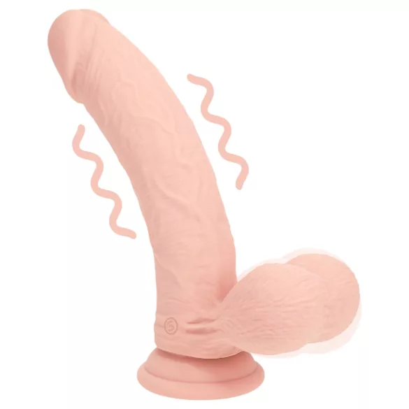 RealRock - realistisk vibrator med dubbel densitet (hudfärgad) - 15 cm