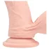 RealRock - realistisk vibrator med dubbel densitet (hudfärgad) - 15 cm