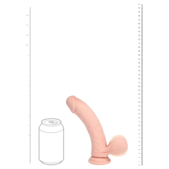 RealRock - realistisk vibrator med dubbel densitet (hudfärgad) - 18 cm