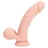 RealRock - realistisk vibrator med dubbel densitet (hudfärgad) - 18 cm