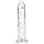 RealRock - realistisk dildo med sugpropp (genomskinlig) - 12,7 cm