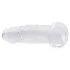 RealRock - realistisk dildo med sugpropp (genomskinlig) - 12,7 cm