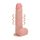 REALROCK - Sugkopp Vibrator - Natur (18 cm)