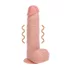 RealRock - dildo med sugkopp - vibrator - naturfärg - 18 cm
