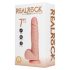 REALROCK - Sugkopp Vibrator - Natur (18 cm)