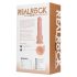 REALROCK - Sugkopp Vibrator - Natur (18 cm)