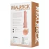 RealRock - dildo med sugkopp - vibrator - naturfärg - 18 cm