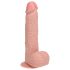 REALROCK - Sugkopp Vibrator - Natur (18 cm)