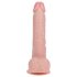 REALROCK - Sugkopp Vibrator - Natur (18 cm)