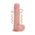 RealRock - roterande vibrator - naturfärg - 20,5 cm