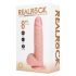 RealRock - roterande vibrator - naturfärg - 20,5 cm