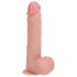 RealRock - roterande vibrator - naturfärg - 20,5 cm
