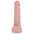 RealRock - roterande vibrator - naturfärg - 20,5 cm