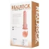RealRock - dildo med sugkopp och vibrator - naturfärg (20,5 cm)