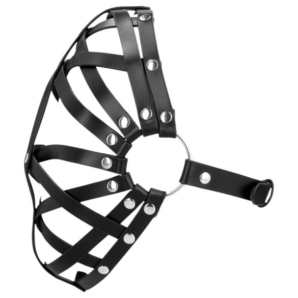 Ouch! - konstläderburmask (svart)