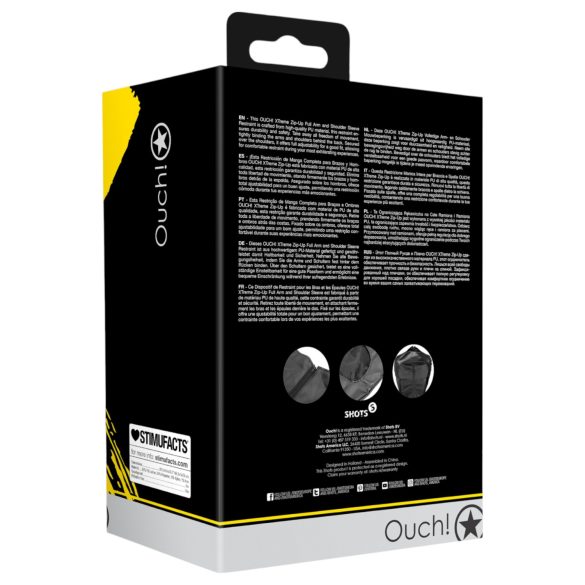 Ouch! - armbinder för bakbundna armar - justerbar - svart