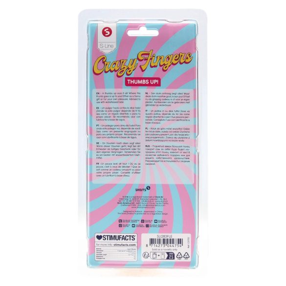 S-Line - dildo tumme - naturfärg