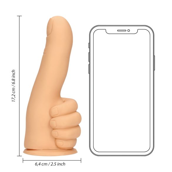 S-Line - dildo tumme - naturfärg