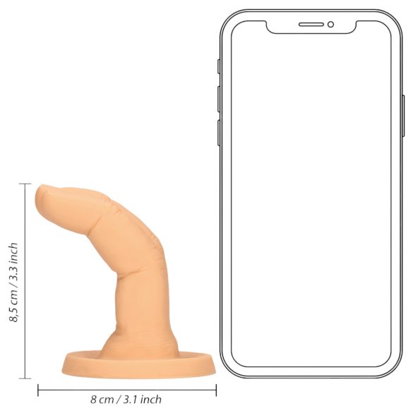 S-Line - dubbelfingersdildo - naturfärg