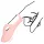 Loveline - finger vibrator med räfflor - rosa