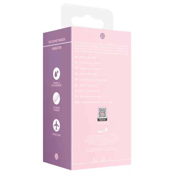 Loveline - finger vibrator med räfflor - rosa