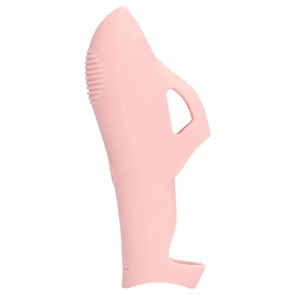 Loveline - finger vibrator med räfflor - rosa