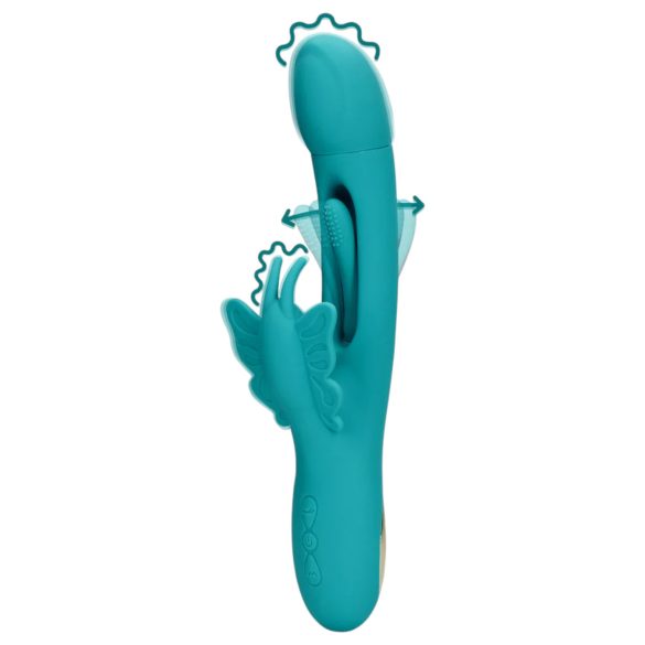 Loveline - fjärilsformad tungvibrator (turkos)