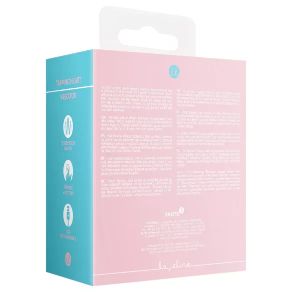Loveline - klitorisstimulator vibrator uppladdningsbar - silikon rosa