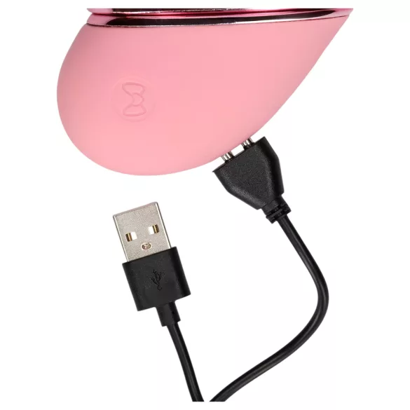 Loveline - klitorisstimulator vibrator uppladdningsbar - silikon rosa