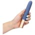 Loveline Travel - uppladdningsbar vibrator med glidmedelsbehållare (pastellblå)