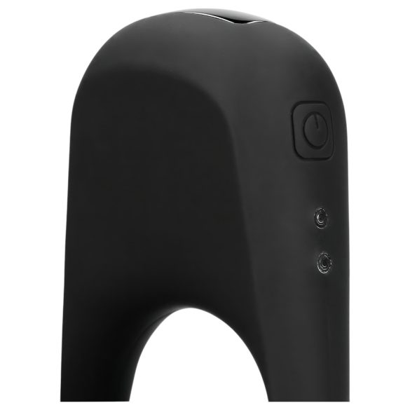 Loveline - penismanschett med vibrator - uppladdningsbar - svart