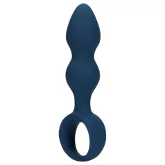 Loveline - analplugg med ringgrepp - liten - blå
