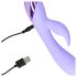 Loveline - Uppladdningsbar kaninklöver vibrator (lila)